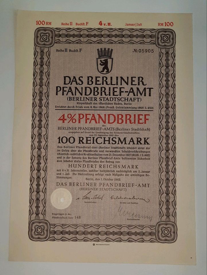 Historisch Ostpreußen Berlin Köln antik Antiquität Wertpapier Lot in Recklinghausen