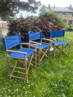 Regiestuhl Bambus blau - 3er Set / NEU Nordrhein-Westfalen - Düren Vorschau