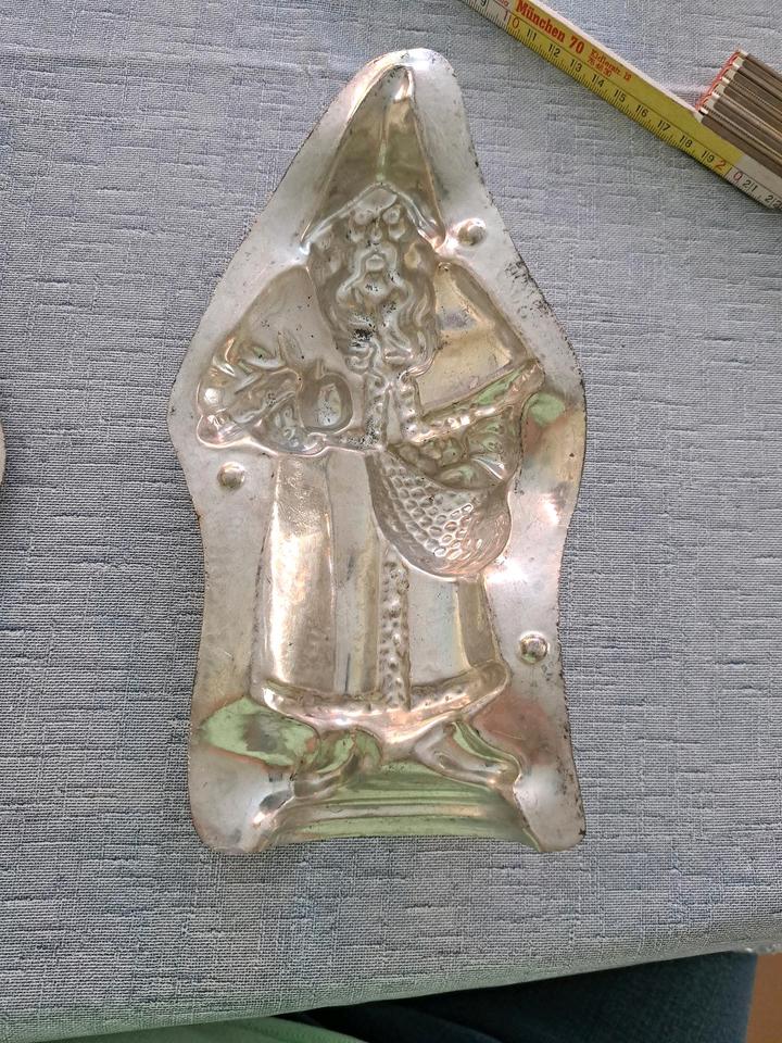 sehr alte Schokoladenform Nikolaus Weihnachtsmann 24 cm - Antik W in Dießen