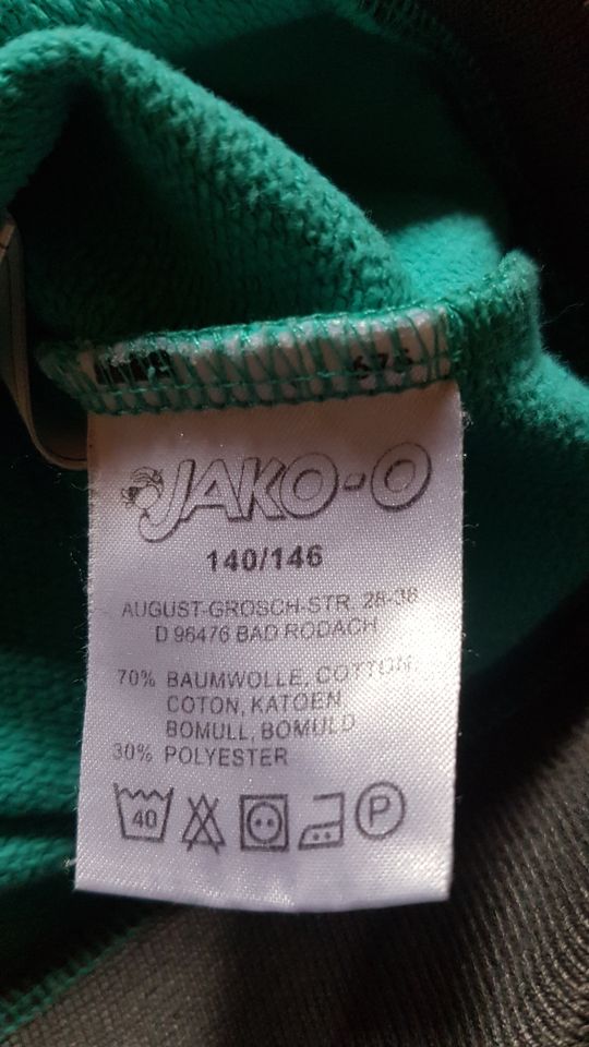 Gr.140/146 Jako-o Hoodie in Türkis in Kalletal