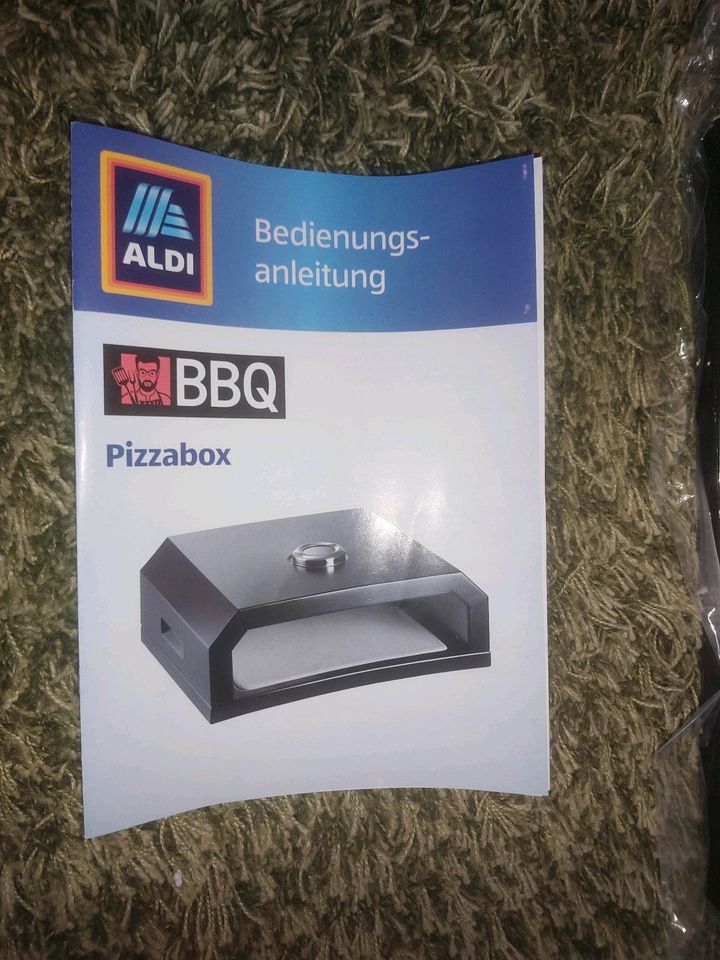 Neu BBQ Pizzabox - Mit herausnehmbarer Keramikplatte/ Pizzastein in Gusterath