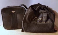 L.Credi kleine Umhänge-Tasche schwarz Leder Wildleder neu Berlin - Tempelhof Vorschau