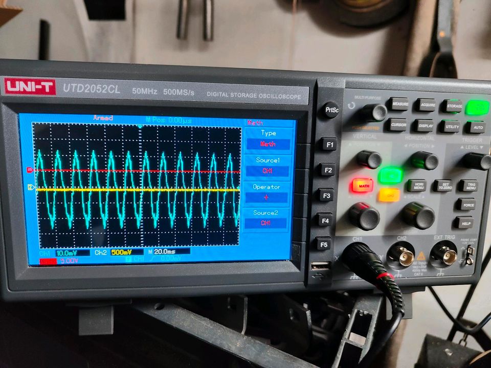 Digital Oszilloskop UNI-T UTD2052CEL 50MHz (~70MHz), Neuwertig! in Oelsnitz / Vogtland