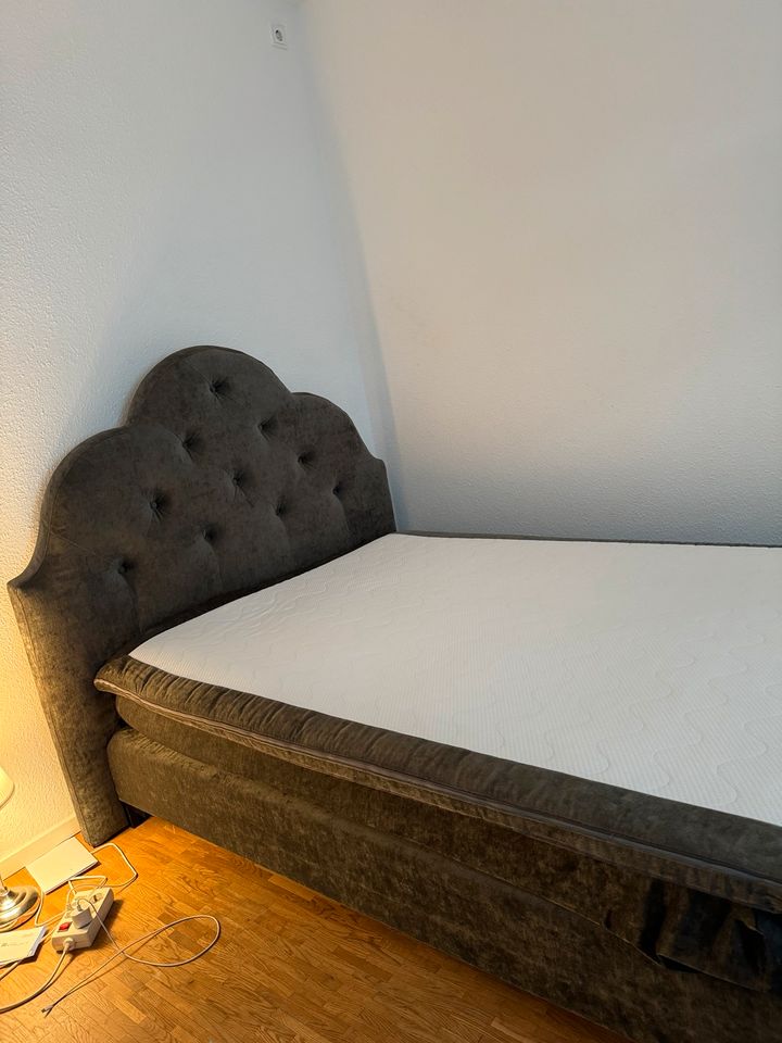 Boxspringbett 140X200 cm Anthrazit in Hamburg