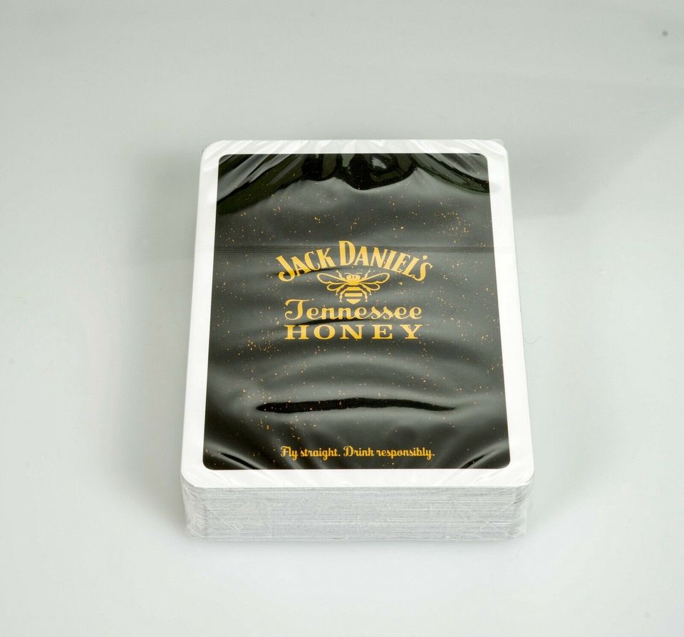 Jack Daniels Whiskey Honey Kartenspiel Pokerkarten Neu Skat Set in Niefern-Öschelbronn
