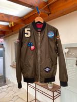 Zara Man Basic Jacke Bomberjacke Patches Khaki grün Vintage Niedersachsen - Goslar Vorschau