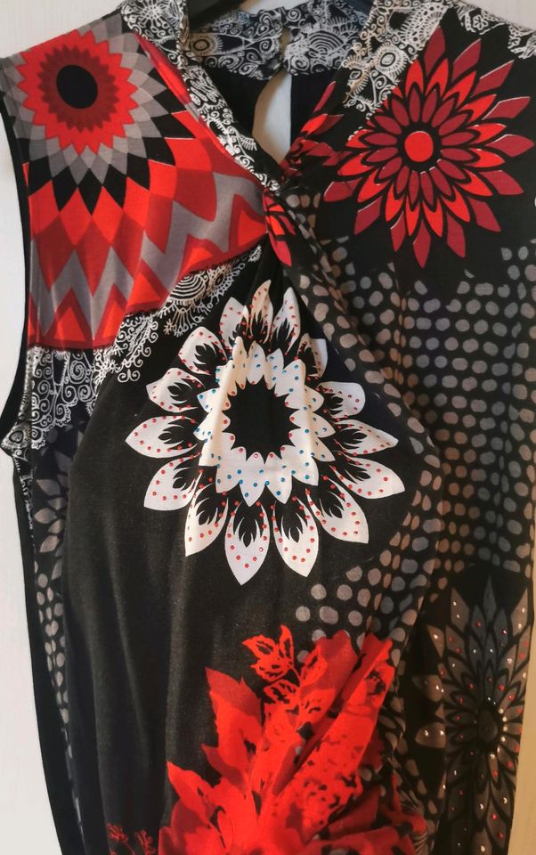 Desigual Blusentop/Shirt Gr. 38/Ersatzknopf/sehr guter Zustand in Aschaffenburg