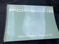 Original Porsche Betriebsanleitung\Pflegepass 924 Modelljahr 84 Baden-Württemberg - Korntal-Münchingen Vorschau