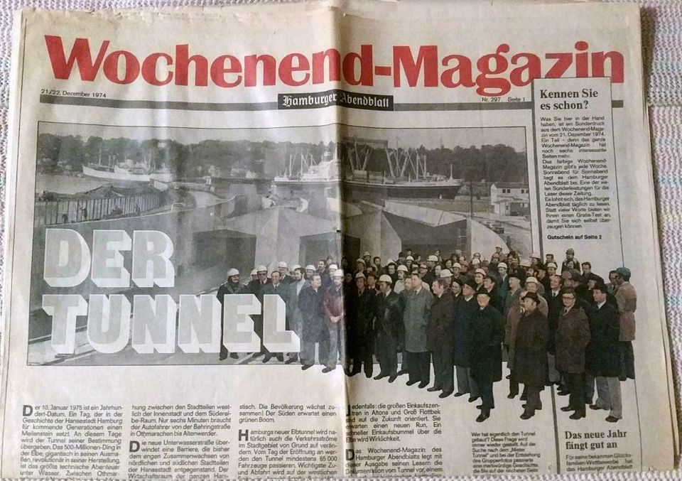 50 Jahre ELBTUNNEL  1974 -   21./22. Dezember   - 2024 in Fredenbeck