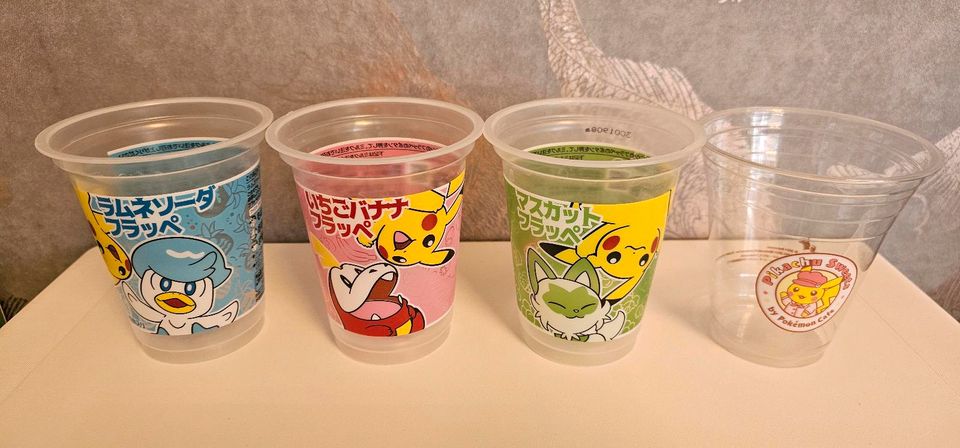 Pokemon Becher Sammlung aus Japan in Neuendettelsau