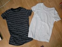 2 tshirt H&M weiß blau umstandsshirt umstandsmode M S 38 40 Düsseldorf - Pempelfort Vorschau