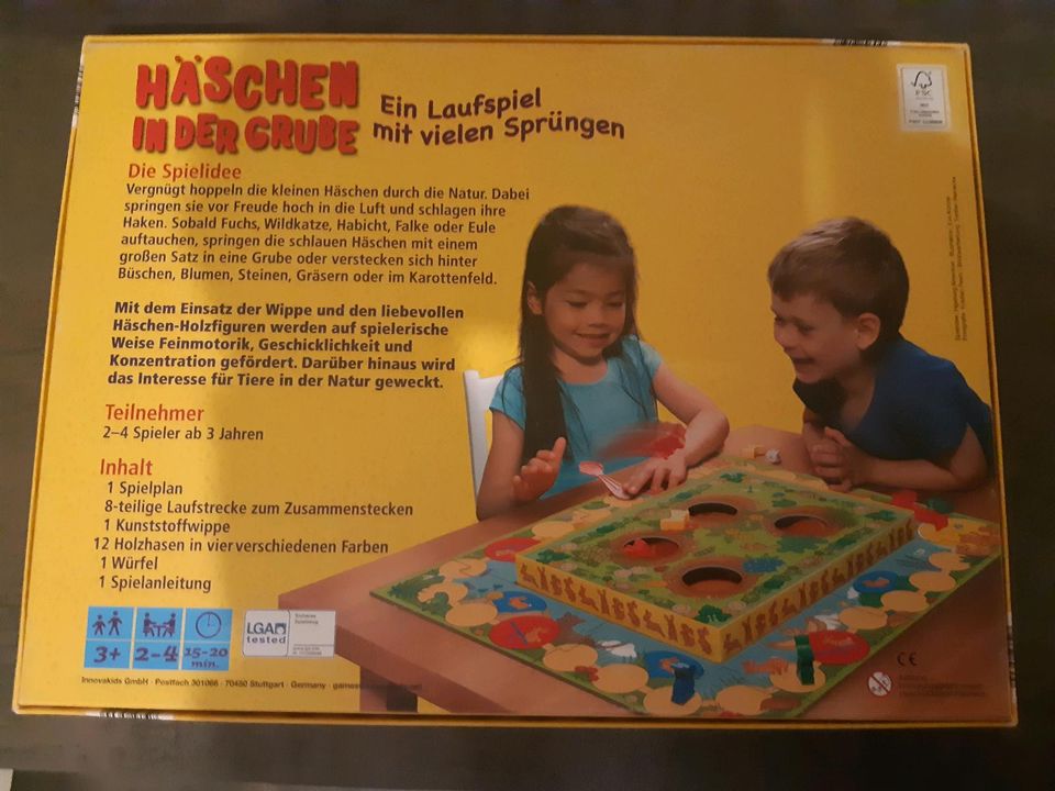 Häschen in der Grube, Brettspiel, Kinderspiel in Baden-Württemberg -  Steinhausen an der Rottum | Gesellschaftsspiele günstig kaufen, gebraucht  oder neu | eBay Kleinanzeigen ist jetzt Kleinanzeigen