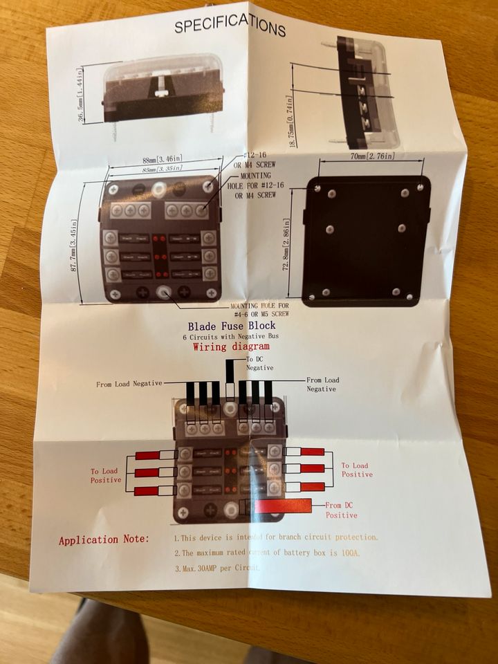 6-Fach Sicherungskasten Kfz Yacht Boot (Fuse Box) in Düsseldorf