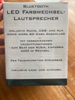 Bluetooth LED Farbwechsel Lautsprecher NEU Bayern - Landshut Vorschau