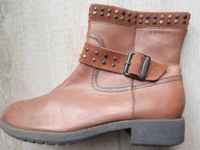 Stiefel/Stiefeletten, fast NEU! Gr.38, ESPRIT, echt Leder, cognac Köln - Zollstock Vorschau