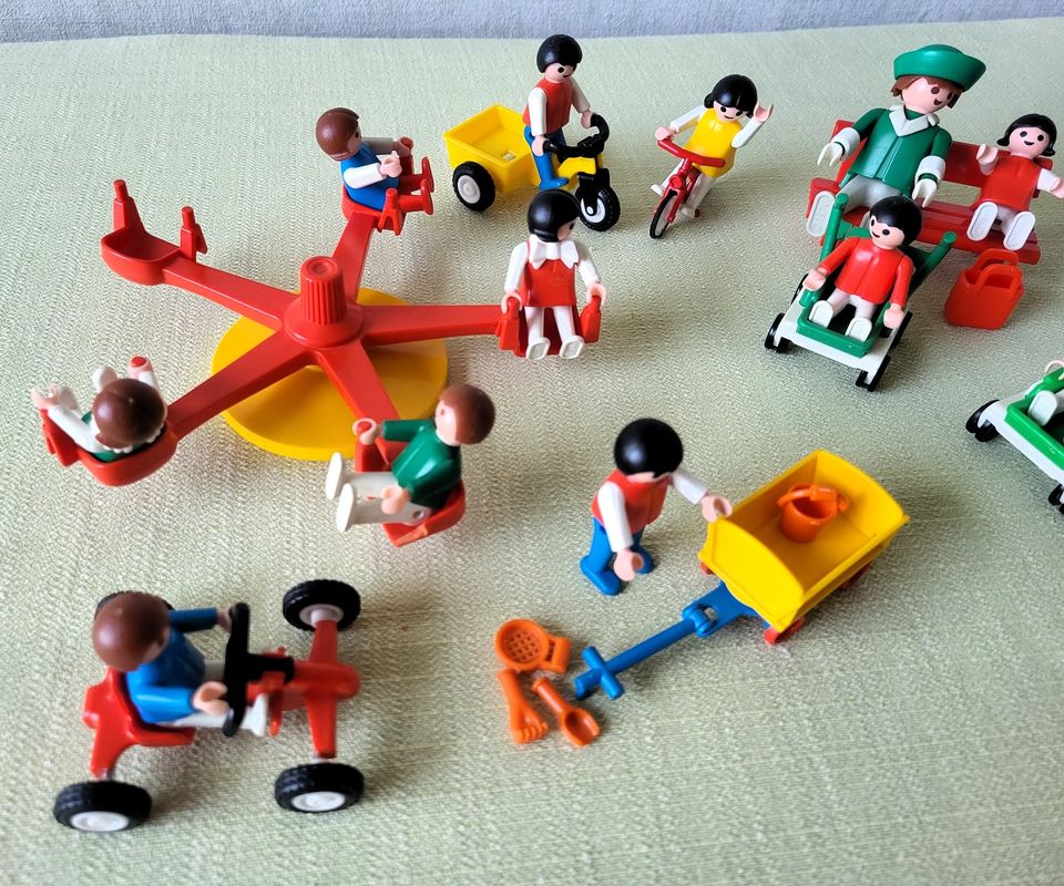 Playmobil 3578, 3596, 3356, Kinder Fahrzeuge Mutter Handwägelchen in Winnweiler