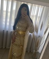 Kurdisches Kleid fistan Kaftan beige Gold Nordrhein-Westfalen - Herford Vorschau