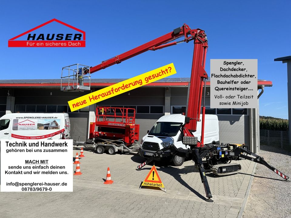 Spengler, Dachdecker, Bauhelfer oder Quereinsteiger m/w/d gesucht in Rohr