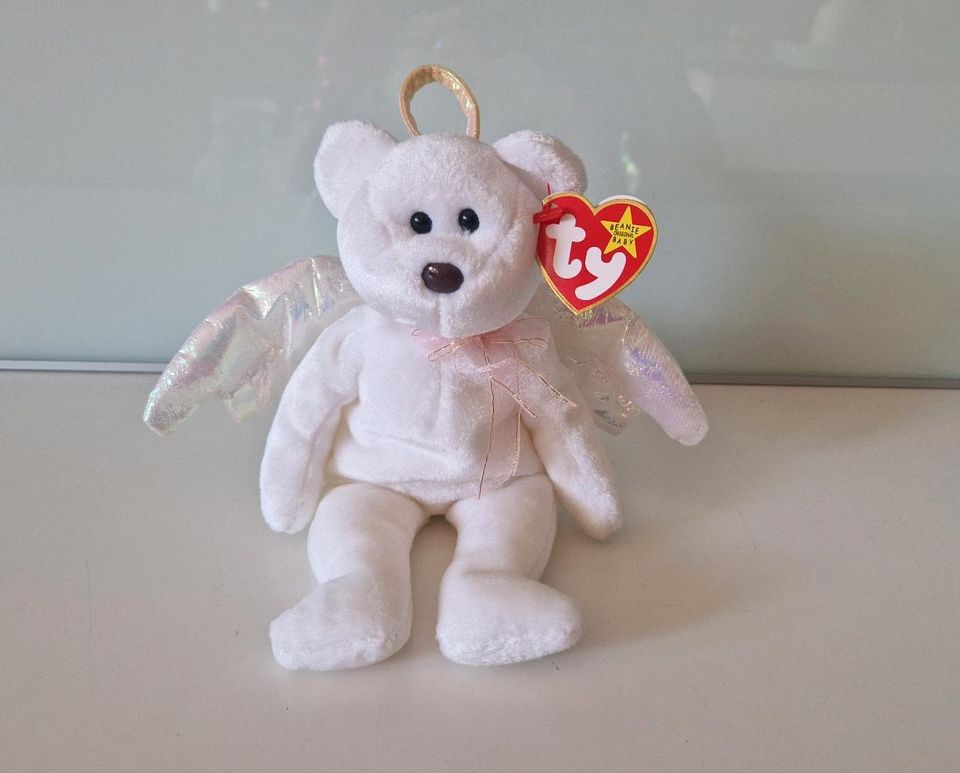 Beanie Babies Ty Bär Halo Neu Sammlerstück 1998 Plüschtier Teddy in Wartenberg