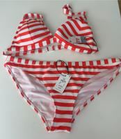 DAMEN / NEU mit Etikett - Bikini Primark 44 42 Streifen koralle Köln - Meschenich Vorschau