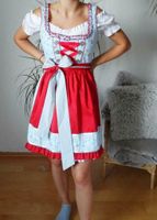 Dult Maifest FUCHS süßes Dirndl Gr. 30 hellblau rote Schürze Bayern - Nittendorf  Vorschau