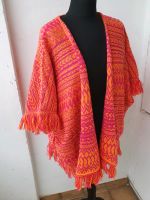 Poncho Cape Mantel Strickjacke Fransen XS S Orange pink Bayern - Hof (Saale) Vorschau