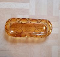 Schale Glas vintage bernsteinfarben amber Bayern - Willanzheim Vorschau