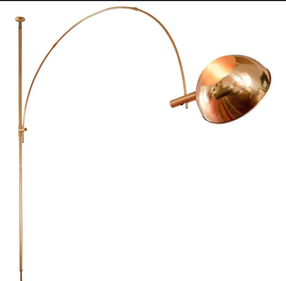 Bogenlampe Dimmbar Messing Wohnz. Stehlampe Design Florian Schulz in Luckenwalde