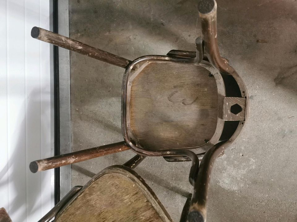 2 alte Bistrostühle Stühle Stuhl Bistro Holz Vintage Rarität Retr in Kiel