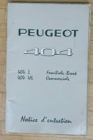 Peugeot 404 Familiale Break U6 Commerciale Notice d'entretien Eimsbüttel - Hamburg Rotherbaum Vorschau