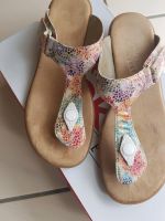 Rieker Zehentrenner Flip Flops glitzer bunt multi,rosa Gr.38,Neuw Saarbrücken-Dudweiler - Dudweiler Vorschau