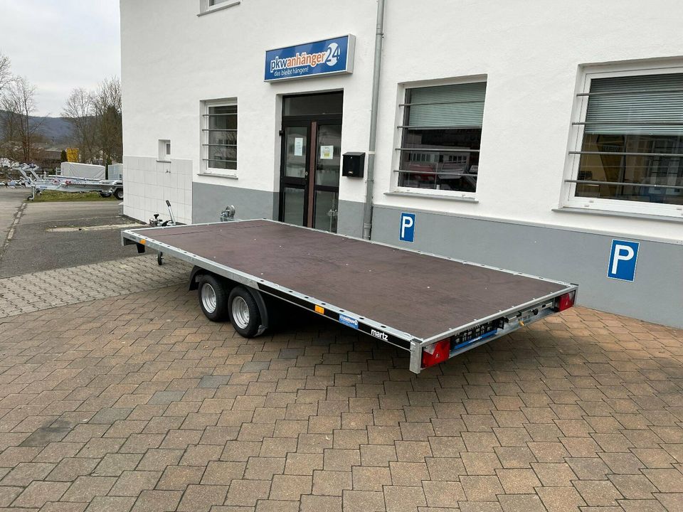 Plattform Anhänger Multitransporter Kippbar 460x204cm 2700-3000kg in Monzingen