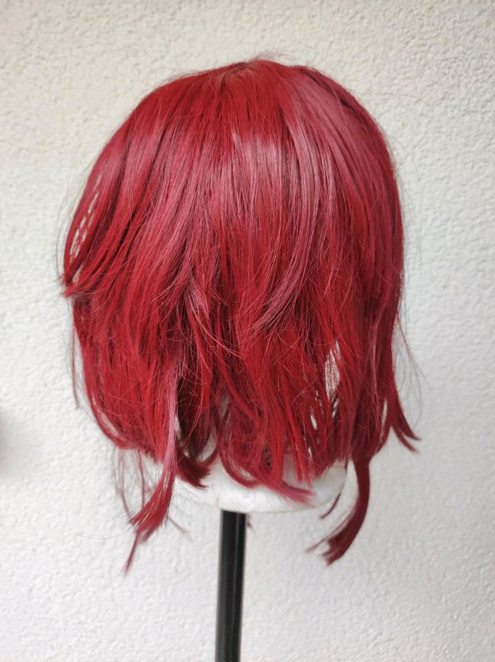 Rote kurze Wigs Perücke Cosplay in Aaseestadt