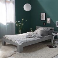 Bett Holzbett Futonbett Bettkasten Holz Grau 90x200 cm NEU 039-Mü München - Allach-Untermenzing Vorschau