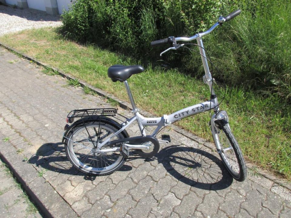 Klapprad, silber – metallic, 20 Zoll in Bockenem