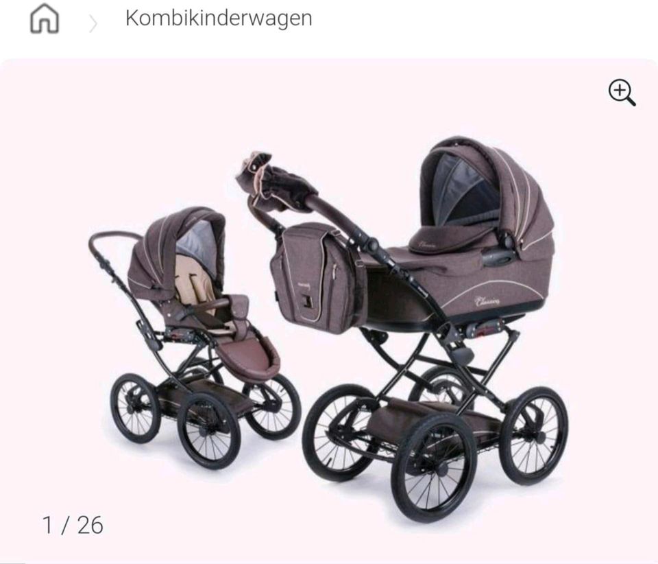 Knorr Baby Kombi-Kinderwagen Classico inkl. Babywanne & Sportsitz in Filderstadt