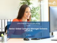 Senior Global Category Manager Solvents (m|w|d) | Köln Innenstadt - Köln Altstadt Vorschau