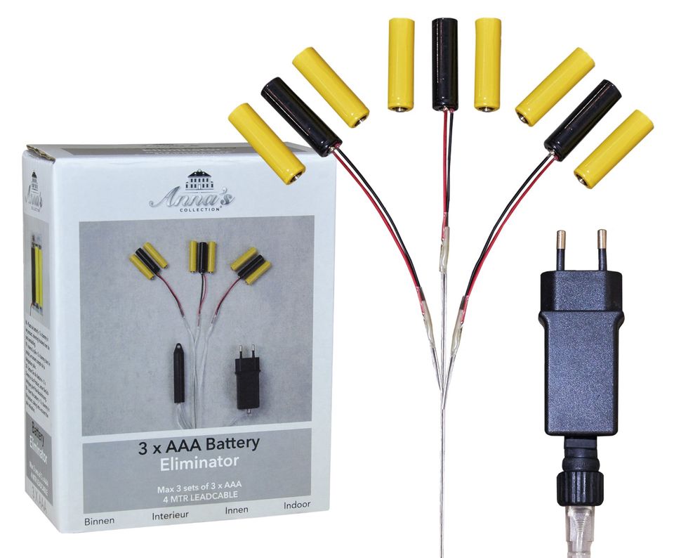 Batterie Netzteil Adapter 3x3 AAA Micro Batterien 4,5V Wandler 4m in Moosburg a.d. Isar