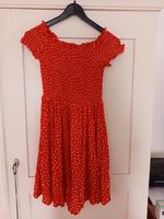 Süßes Sommerkleid rot mit Punkten Größe XS von Divided Bayern - Lohr (Main) Vorschau
