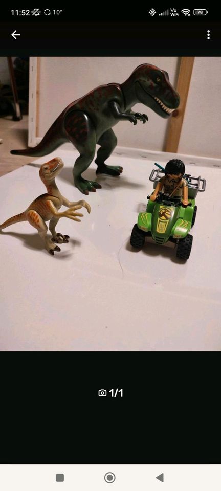 Playmobil Dinosaurier und Auto in Bellheim