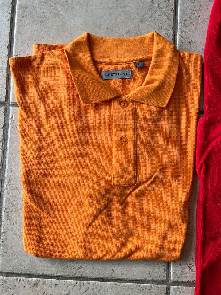 Greystone Poloshirts Gr. CL, 3 Stck., orange und rot in Horst (Holstein)