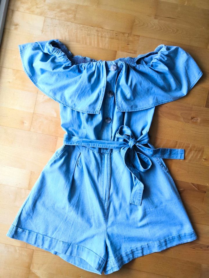 Jumpsuit kurz Jeans Carmen Gr. 38 Demin Reserved in Wilhelmsfeld