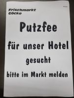 Putzfee für unser Hotel gesucht! Nordrhein-Westfalen - Recke Vorschau