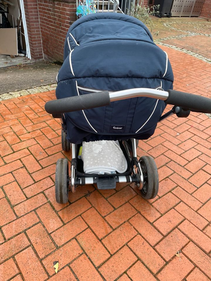 Kinderwagen Emmaljunga City Cross Cryptonite inkl. Zubehör in Stuhr