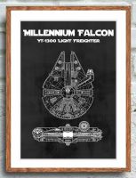 Star Wars Millennium Falcon Poster Format: A2 / ca 60x42 cm Falke Berlin - Mitte Vorschau