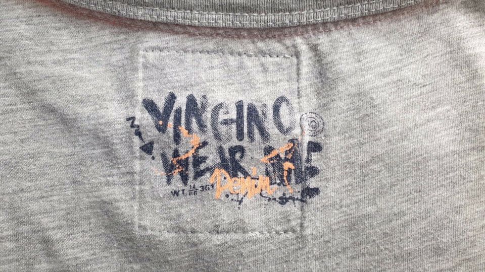 Vingino T-Shirt HELBO  Gr. 176/16 grau-orange in Leipzig