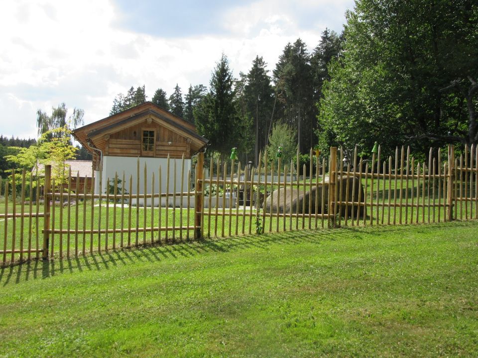 Hanikel Hanichel Kastanie Bauerngarten Gartenzaun Naturzaun in Schalkham