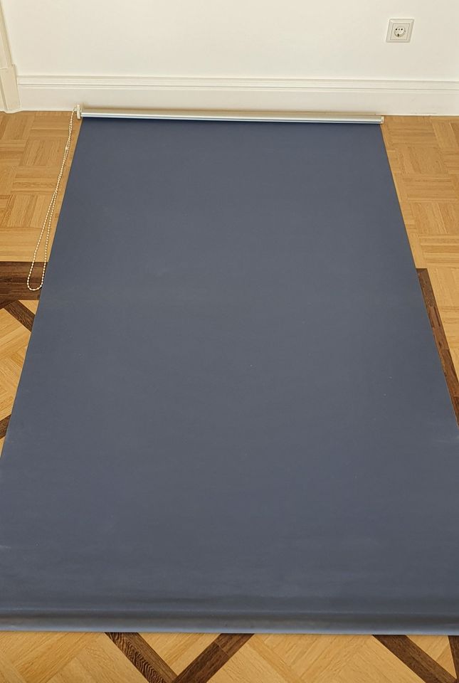 blaues Rollo inklusive Klemmhalter (107,5x195cm BxH) in Osnabrück