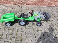 Big Jimmy Tretttraktor Traktor Bulldog mit Anhönger Hänger Kinder Bayern - Remlingen Vorschau