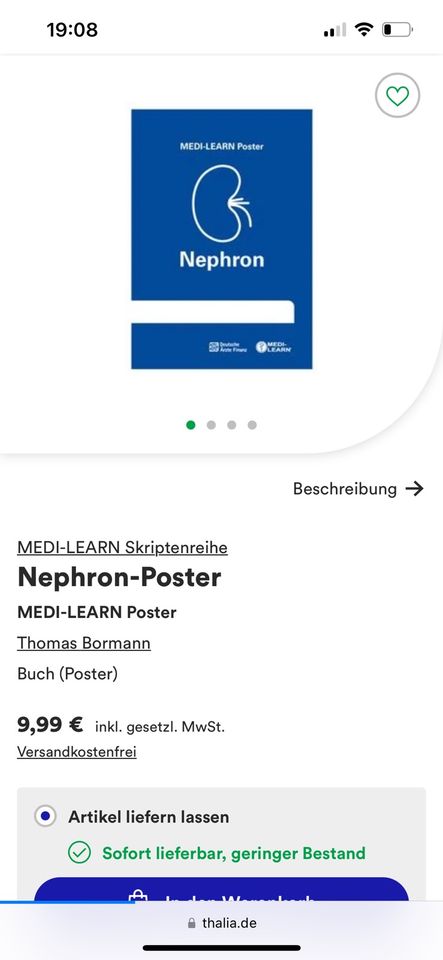 MEDI-LEARN Poster Nephron, Rheimatologie in Heidelberg